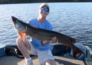 A 49 Inch Muskie At Hideaway Lodge