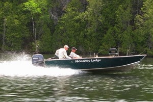 Boaters At Hideaway Lodge