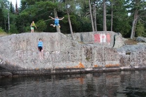 Cliff Jumping At Hideaway Lodge