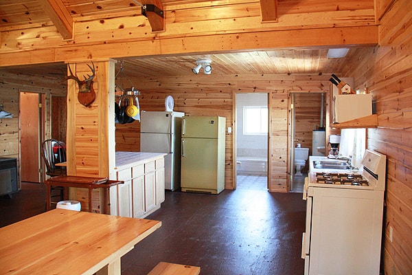 Cabin Interior At Hideaway Lodge