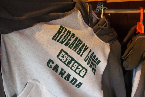 Sweatshirts, t-shirts, hats, and more at the Hideaway store