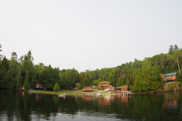 Hideaway Lodge from the lake